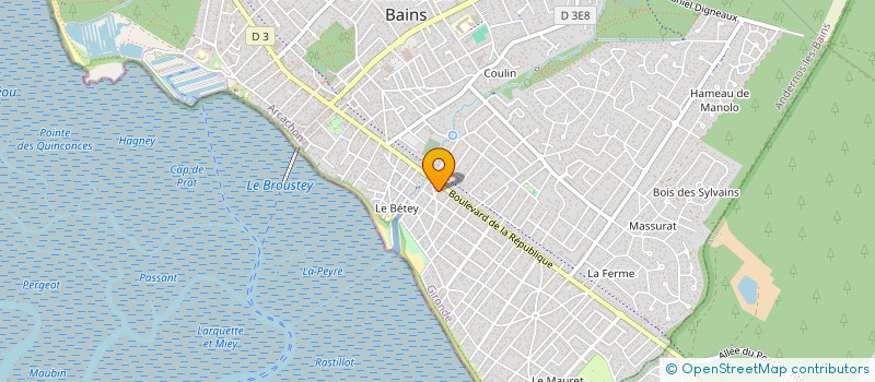 localisation de l'entreprise LES PORTES DU BARP  ANDERNOS-LES-BAINS