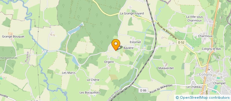 localisation de l'entreprise LES PORTES DU CORPS à COLIGNY