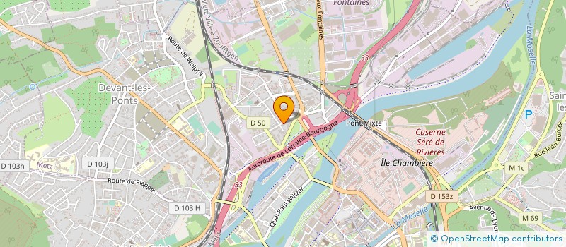 localisation de l'entreprise LES PORTES DU DUCHE à METZ