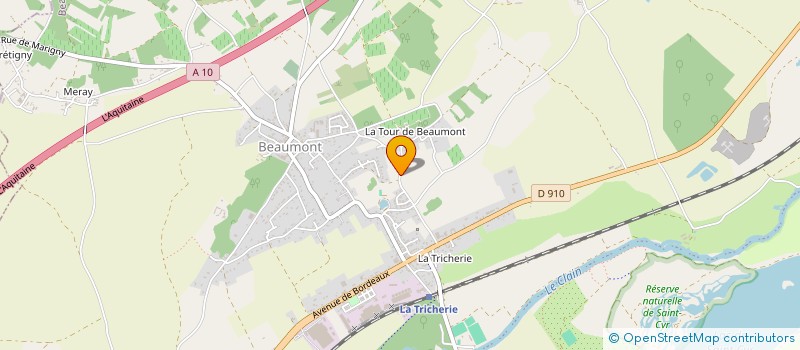 localisation de l'entreprise LES PORTES DU FUTUR  BEAUMONT SAINT-CYR