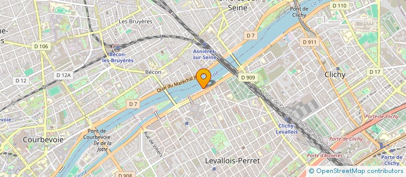 localisation de l'entreprise LES PORTES DU MONDE FRANCE à LEVALLOIS-PERRET