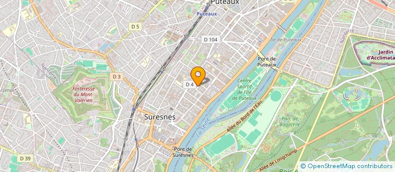 localisation de l'entreprise LES PORTES DU PARTAGES à SURESNES