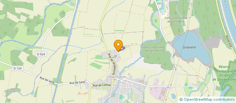 localisation de l'entreprise LES PORTES DU RIED  OBENHEIM