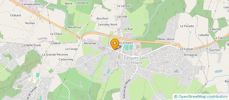 localisation de l'entreprise LES PORTES DU ROHAN  FARGUES-SAINT-HILAIRE