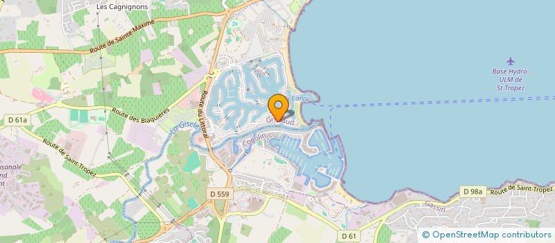 localisation de l'entreprise LES PORTES DU SOLEIL à GRIMAUD