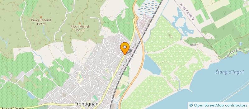 localisation de l'entreprise LES PORTES DU SOLEIL à FRONTIGNAN