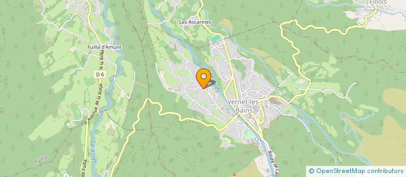 localisation de l'entreprise LES PORTES DU TEMPS à VERNET-LES-BAINS