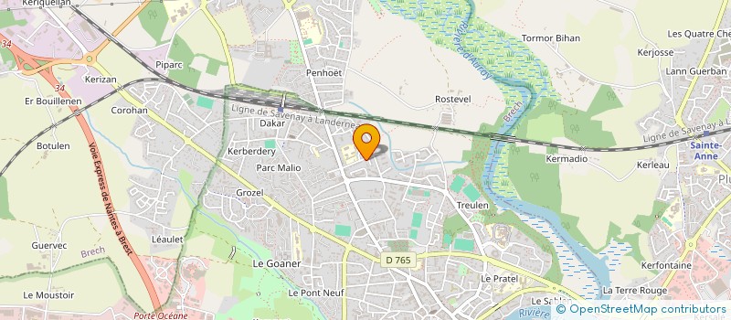 localisation de l'entreprise LES PORTEURS D'ONDES à AURAY