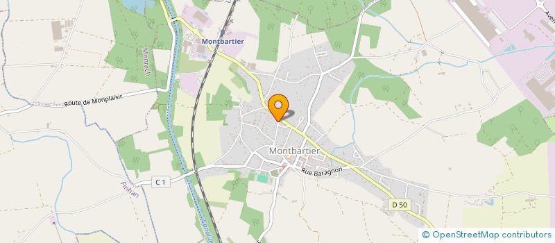 localisation de l'entreprise LES PORTEURS DE SON  MONTBARTIER