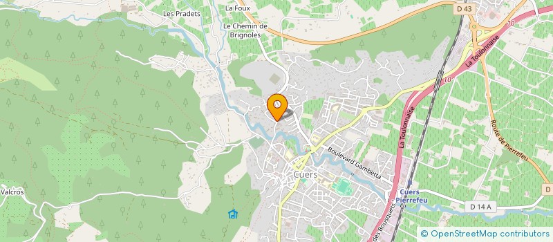 localisation de l'entreprise LES PORTEUSES DE LUMIERES  CUERS