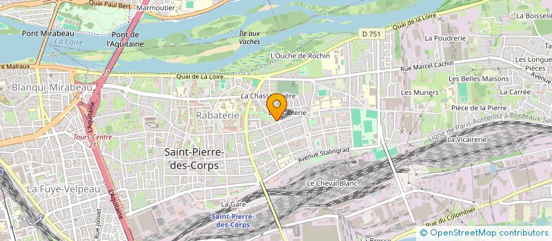 localisation de l'entreprise LES PORTILLONS  SAINT-PIERRE-DES-CORPS