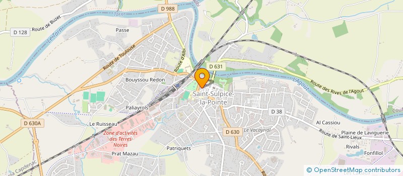 localisation de l'entreprise LES PORTILLONS à SAINT-SULPICE-LA-POINTE