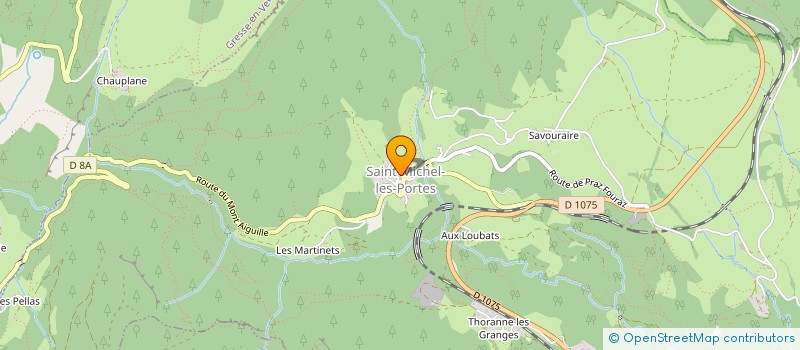 localisation de l'entreprise LES PORTILLONS  SAINT-MICHEL-LES-PORTES