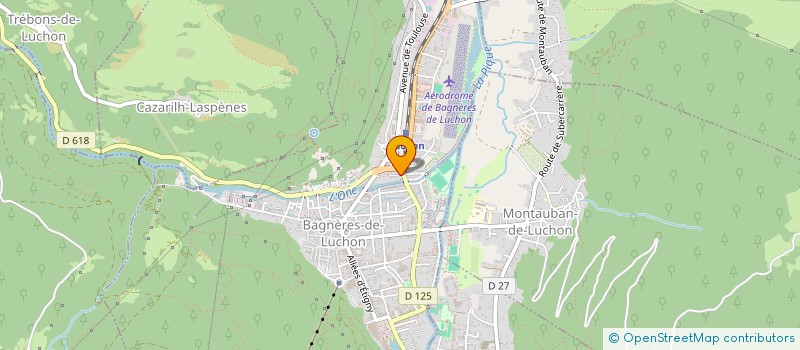 localisation de l'entreprise LES PORTUGAIS DU COMMINGES  BAGNERES-DE-LUCHON