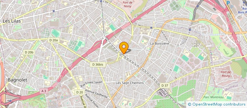 localisation de l'entreprise LES POSEURS REUNIS à ROMAINVILLE