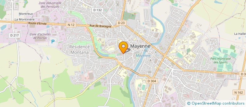 localisation de l'entreprise LES POSSIBLES à MAYENNE