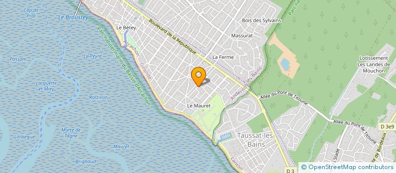 localisation de l'entreprise LES POSSIBLES  ANDERNOS-LES-BAINS