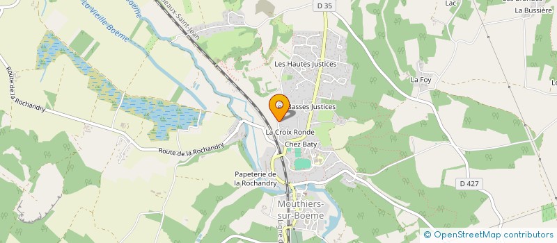 localisation de l'entreprise LES POSSIBLES  MOUTHIERS-SUR-BOEME