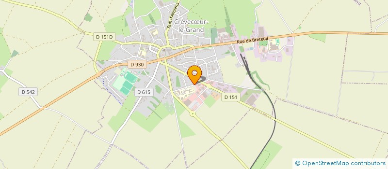 localisation de l'entreprise LES POT'AGERS  CREVECUR-LE-GRAND