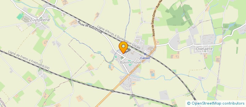 localisation de l'entreprise LES POT'AGERS DE BAVINCHOVE  BAVINCHOVE