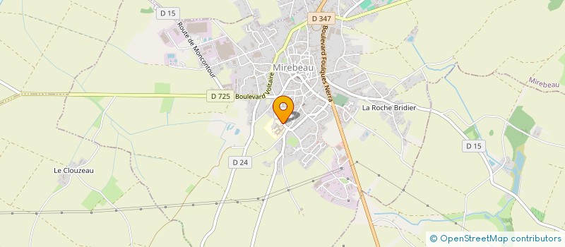 localisation de l'entreprise LES POT'AGES  MIREBEAU