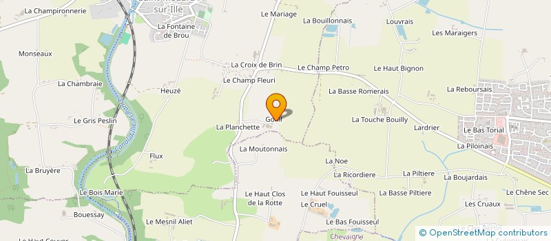 localisation de l'entreprise LES POT'Y CHATS  SAINT-MEDARD-SUR-ILLE