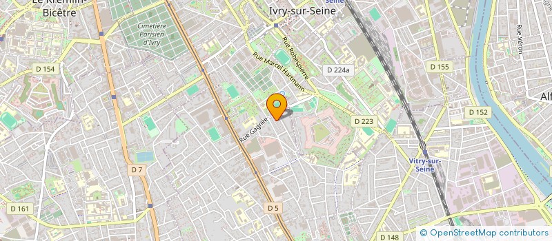 localisation de l'entreprise LES POTACLO à VITRY-SUR-SEINE