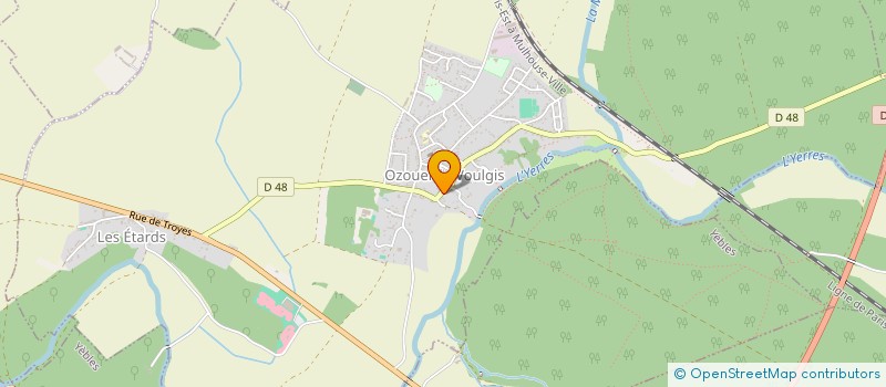 localisation de l'entreprise LES POTAGERS DES COQUEREAUX  OZOUER-LE-VOULGIS