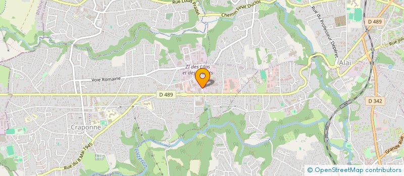 localisation de l'entreprise LES POTAGERS DU KORRIGAN  CRAPONNE