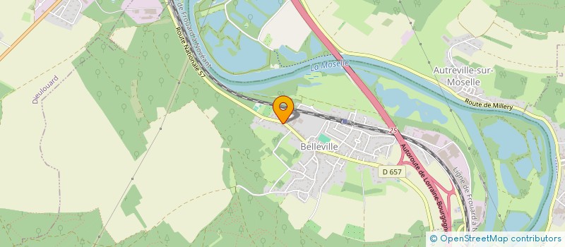 localisation de l'entreprise LES POTEAUX  BELLEVILLE