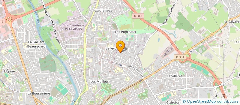 localisation de l'entreprise LES POTEENS  LE MANS