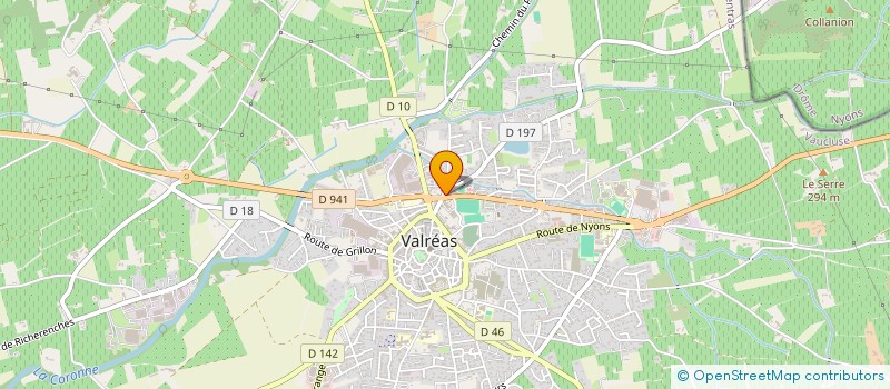 localisation de l'entreprise LES POTES AGES  VALREAS