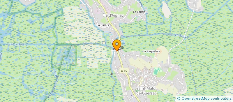 localisation de l'entreprise LES POTES AU ROZ à SAINT-MALO-DE-GUERSAC