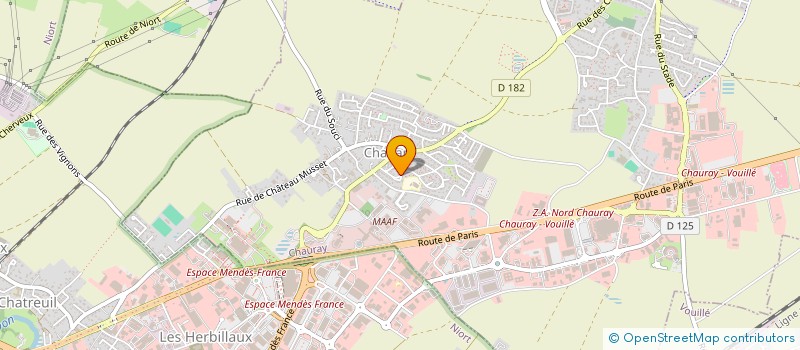 localisation de l'entreprise LES POTES AUX FEUX DE LA RAMPE  CHAURAY