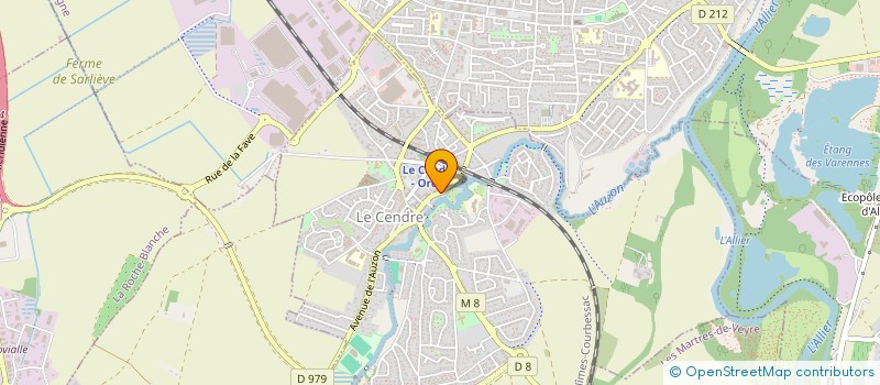 localisation de l'entreprise LES POTES'O'STADE  LE CENDRE