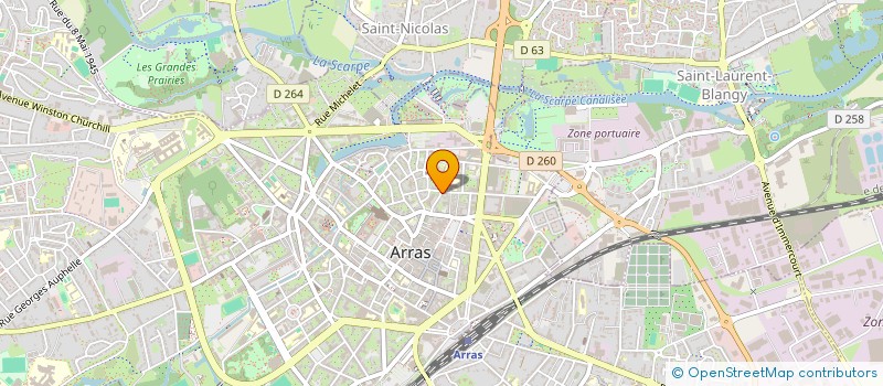 localisation de l'entreprise LES POTIERS à ARRAS