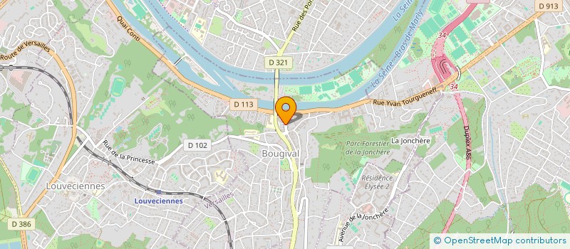 localisation de l'entreprise LES POTIERS DE BOUGIVAL  BOUGIVAL