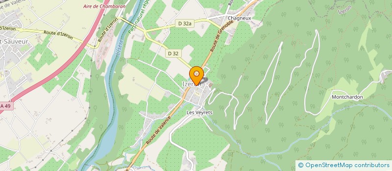 localisation de l'entreprise LES POTOS  IZERON