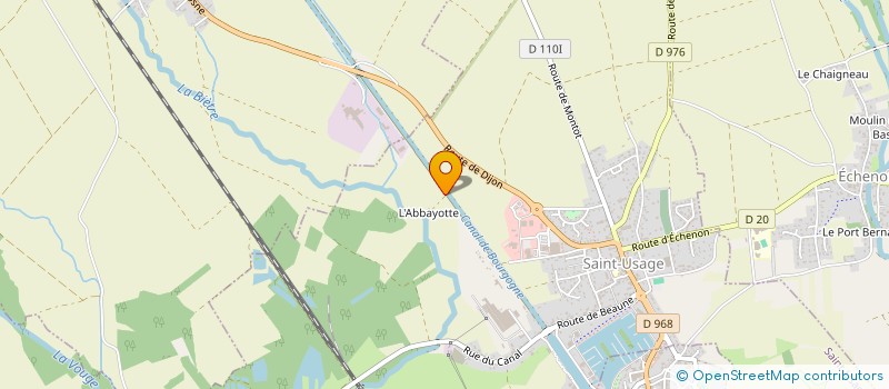 localisation de l'entreprise LES POUCES BLEUS  SAINT-USAGE