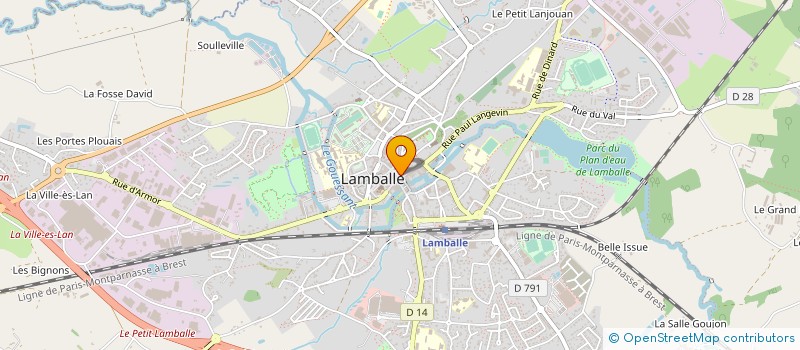 localisation de l'entreprise LES POULAINS D'INES à LAMBALLE-ARMOR