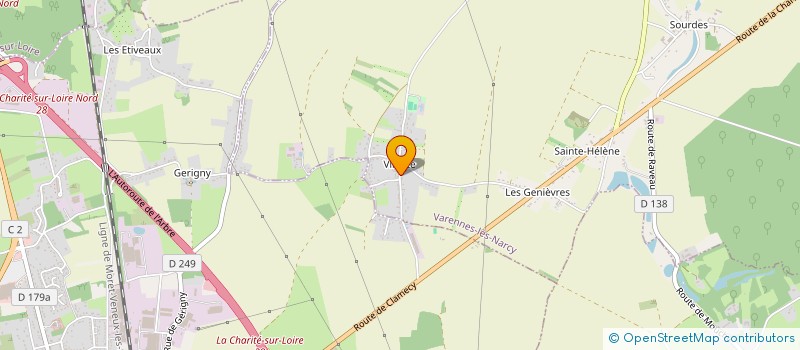 localisation de l'entreprise LES POULETS DE PAULO  VARENNES-LES-NARCY