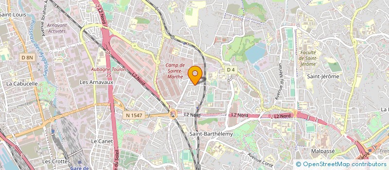 localisation de l'entreprise LES POULETS DE PROVENCE à MARSEILLE