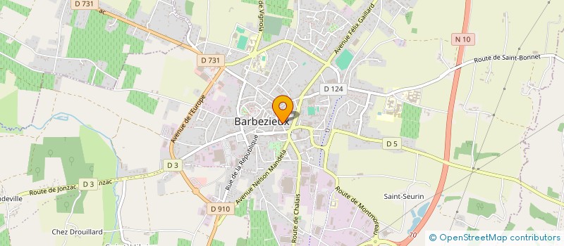 localisation de l'entreprise LES POULETTES  COTEAUX-DU-BLANZACAIS