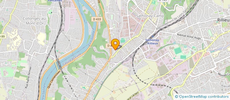 localisation de l'entreprise LES POULPES DE LA PEGUIERE  FONTAINES-SUR-SAONE