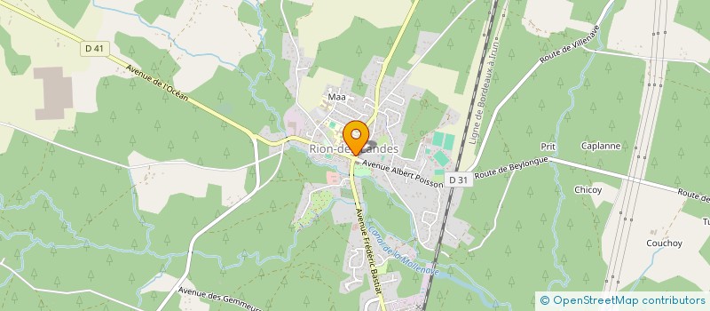 localisation de l'entreprise LES POUP S à RION-DES-LANDES