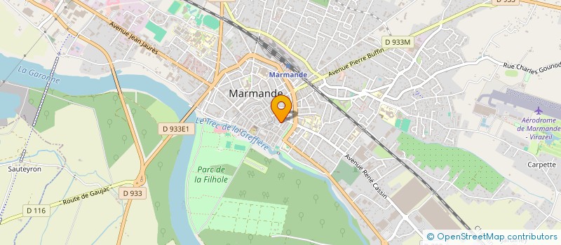 localisation de l'entreprise LES POUPEES RUSSES  MARMANDE