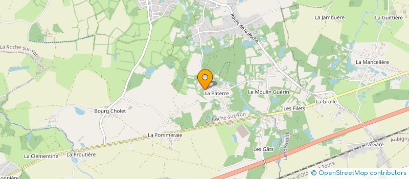 localisation de l'entreprise LES POURPARLERS à LANDERONDE