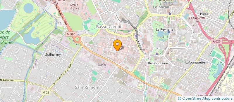 localisation de l'entreprise LES POUSSES  TOULOUSE