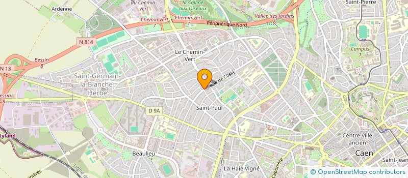localisation de l'entreprise LES POUSSES DE L'ESPOIR à CAEN
