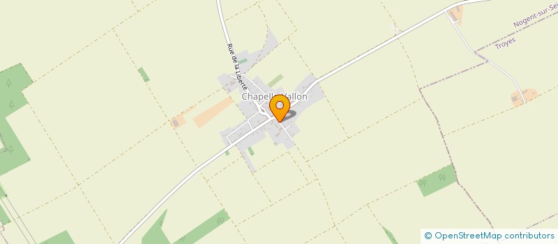localisation de l'entreprise LES POUSSINIERES à ORTILLON